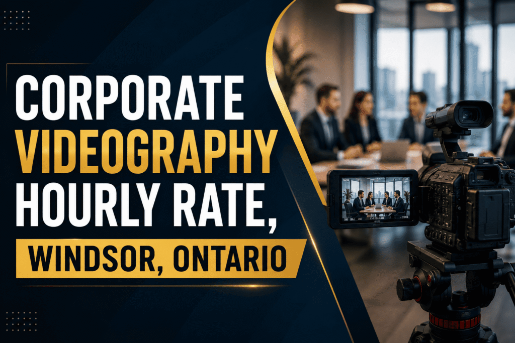 Corporate videography hourly rate, Windsor, Ontario