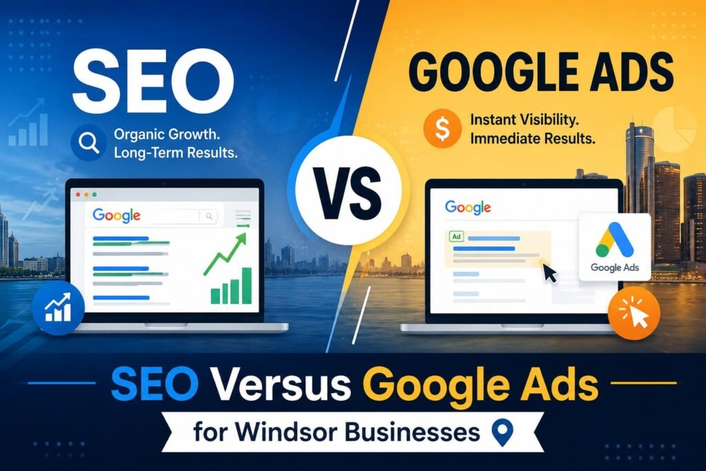 SEO Versus Google Ads for Windsor Businesses